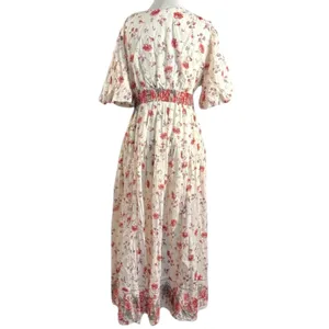 Free People Dainty Ethereal Cottage Floral Lysette Maxi Dress Large Bohemian thumbnail 8