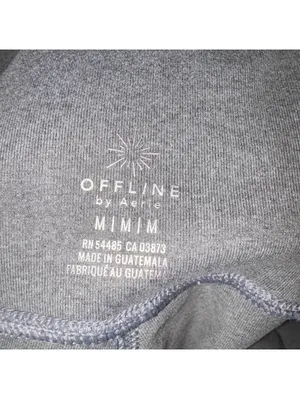 OFFLINE by Aerie Grey High Waisted Leggings Size Medium thumbnail 4
