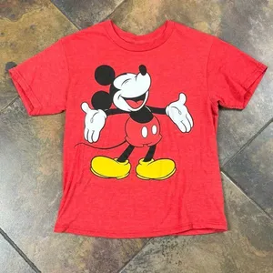 Disney Mickey Mouse Red Graphic T-shirt Small thumbnail 6
