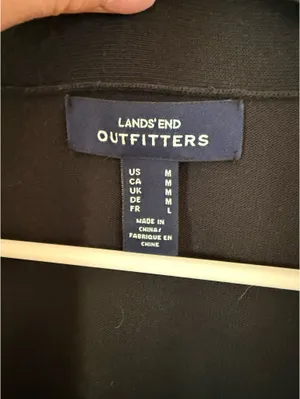 Lands' End Black Sweater Cardigan thumbnail 4