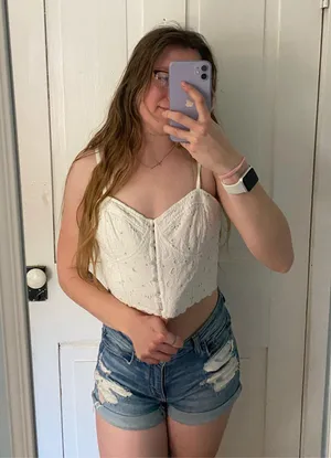 Abercrombie & fitch white tank top thumbnail 2