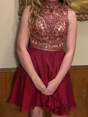 Sherri Hill Short Ruby Dress thumbnail 1