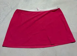Victoria’s Secret Women’s Pink swim Skirt with White Waistband medium y2k thumbnail 1