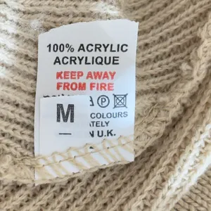 430 | Nasty Gal Cream Knit‎ Wide Leg Pants Cozy Lounge Sweater Pants Medium thumbnail 7