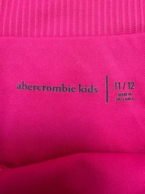 Abercrombie & Fitch Swim | Abercrombie Kids Girls Pink Ribbed Bikini Set 2 Piece Cross Neck Cutout thumbnail 3
