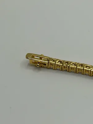 Moissanite Iced Out Tennis Bracelet Gold 3mm 7 Inch Brand New VVS1 Fast Shipping thumbnail 7