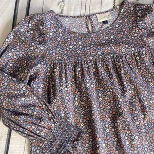 Universal Threads • floral puff sleeve smocked top thumbnail 1