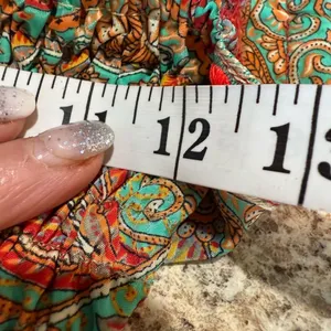 IAMGIA Paisley Mini Dress Green and Red thumbnail 7
