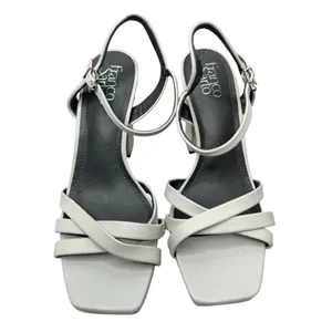 Franco Sarto Damalis Leather‎ Square Toe Platform Block Heel Sandals Size 8M thumbnail 3