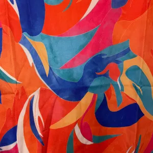 Colorful Abstract Print Blouse Tropical Resort Dopamine Dressing Vacation Top XL thumbnail 5