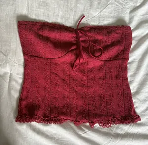 Edikted Red Strappless Top thumbnail 1