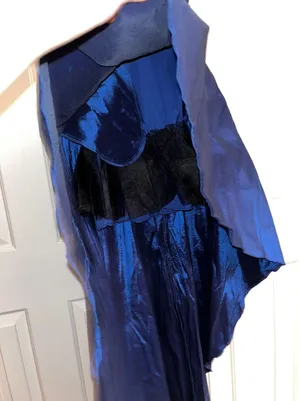 High Low Prom Dress Blue thumbnail 4