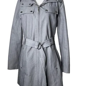 Metro by Kristen Blake Gray Trench Coat S thumbnail 3