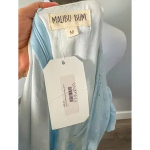 Malibu Bum Baby Blue Eyelet Maxi Dress thumbnail 6