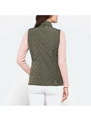 Market & Spruce Olive Green Dulcie Quilted Vest Size XL thumbnail 2