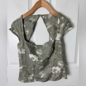 Reformation Cora Linen Top 4 thumbnail 2
