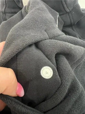 Lululemon Black Scuba Hoodie *Light Cotton Fleece Size 4 US thumbnail 5