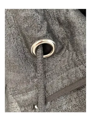 Sandro 𖦹 Cropped Swing Jacket 𖦹 Metallic Black + Silver Hardware 𖦹 Medium 𖦹 thumbnail 8