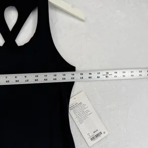 Lululemon Restore and Revitalized Dress Black Maxi‎ Racerback Keyhole Size 6 NEW thumbnail 3