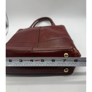 Etienne‎ Aigner Satchel Bag Womens Small Brown Leather Top Handle Logo Purse thumbnail 11