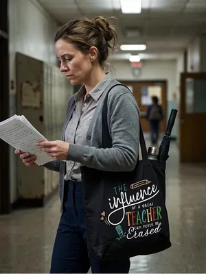 Teacher Influence Graphic Tote thumbnail 6