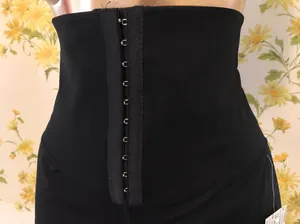 Black High Waist 4.5” Inseam Biker Short With Waist Trainer Size L thumbnail 3