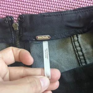 Free People Modern Femme Washed Black Denim Mini Skirt thumbnail 4