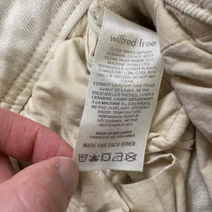 Wilfred Free‎ 4 Utility Cargo Pants Jeans Beige Pocket Straight Leg Aritzia High thumbnail 6