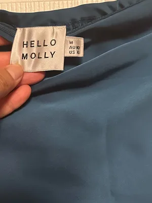 Hello Molly Teal Strapless Satin Midi Dress thumbnail 5
