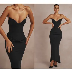 HOUSE OF‎ CB 'Sabine' Black Strapless Corset Dress NWOT size S thumbnail 2