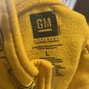 Gm yellow collared pullover sweatshirt Gold Size L thumbnail 5