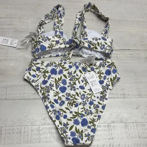 Cupshe  Blue Floral Bikini Set thumbnail 3