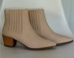 Beige pointed toe ankle boots Brown Size 8 thumbnail 1