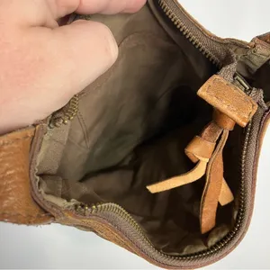Vintage lucky brand woven leather crossbody bag small/med size‎ thumbnail 9