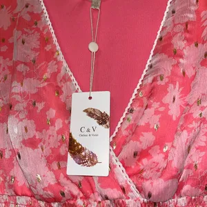 Chelsea & Violet Coral Pink Floral Smocked Mini Dress thumbnail 9