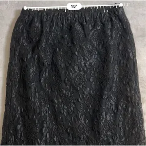 Women’s Gothic Victorian Textured Floral Maxi Mermaid Skirt thumbnail 2