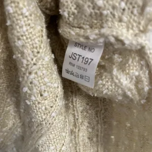 POL Women's Size Medium Sweater‎ Pullover Cable Knit Oversized Loose Fit Cream thumbnail 7