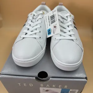Ted Baker Women s Leather Sneakers, pink/White, Size 10 thumbnail 3