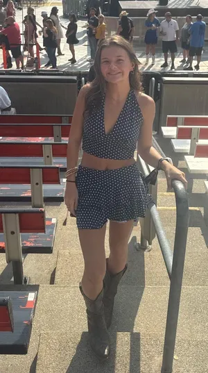 SHEIN poka dot two piece halter top set thumbnail 1