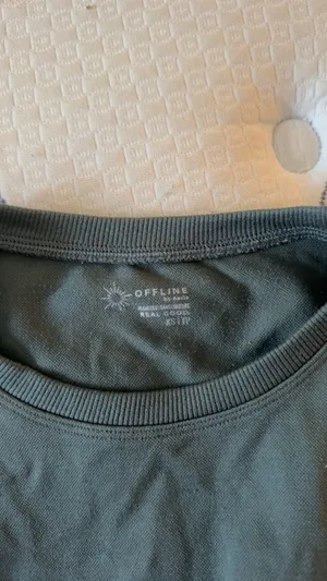 Army Green Aerie OFFLINE Cropped Shirt thumbnail 4