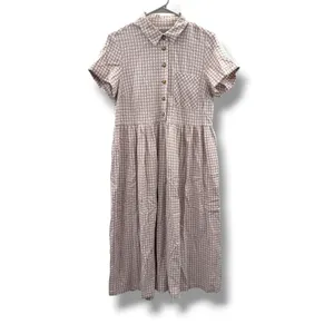 Urban‎ Outfitters Laila Seersucker Midi Dress Womens M Pink Gingham Cottagecore thumbnail 2