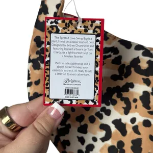 NEW Brighton Spotted Love Swing‎ Bag Leopard Animal Print Travel Chic Luxury thumbnail 7