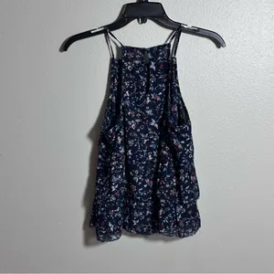 Abercrombie & Fitch Women Ruffle‎ Blue Sleeveless Blouse Top size S. thumbnail 5