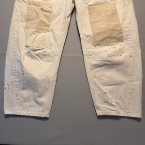 Free People We The Free Moxie Pull-On Barrel Jeans Cream Women Size 27 thumbnail 10