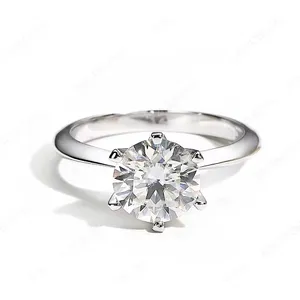 Boutique 2 Carat Platinum Solitaire Simulated‎ Diamond Engagement Wedding Ring, 8 thumbnail 9