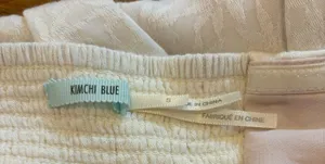 Kimchi Blue White Strapless Dress S thumbnail 9