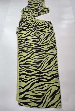 Superdown Ivana Cut Out Maxi in Green Zebra Medium thumbnail 12