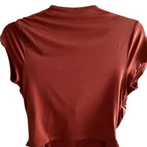 Express Terracotta Twist-Front Blouse thumbnail 2