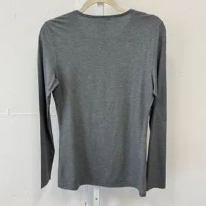 Hanro Of Switzerland Soft‎ touch Long Sleeve Top Medium Base Layer Heather Gray thumbnail 2