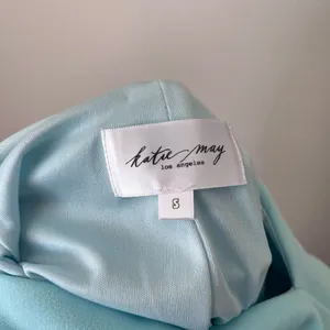 Katie May New Age One Shoulder Ruched Side Slit Midi Dress Sky Blue Small thumbnail 7